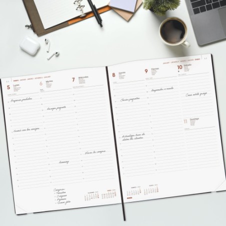 30697-AGENDA 2026 DYNAMIC MARA Y12 210X270MM SEMANA VISTA VERTICAL NEGRO FINOCAM 621146026