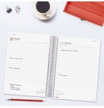 30698-AGENDA 2026 BASIC YEAR E10 155X212MM DIA PAGINA ROJO FINOCAM 741103026