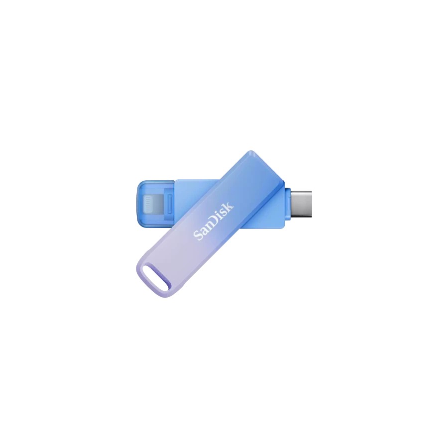 30703-SanDisk Creator Phone Drive unidad flash USB 256 GB USB Type-C / Lightning 3.2 Gen 1 (3.1 Gen 1) Azul, Lila 30703-SanDisk Creator Phone Drive unidad flash USB 256 GB USB Type-C / Lightning 3.2 Gen 1 (3.1 Gen 1) Azul, Lila