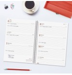 30900-AGENDA 2026 BASIC YEAR E10 155X212MM SEMANA VISTA HORIZONTAL ROJO FINOCAM 741453026