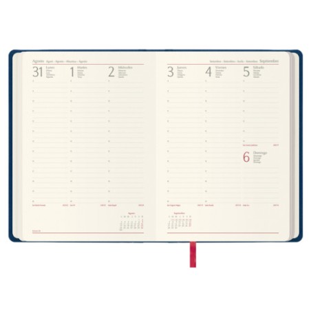 31060-AGENDA 2026 MANAOS SEMANA VISTA 17 X 24 CM. COLOR AZUL DOHE 12758 - 26