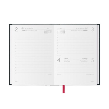 31064-AGENDA 2026 SINTEX DIA PAGINA 14 X 20 CM. COLOR NEGRO DOHE 11399 - 26