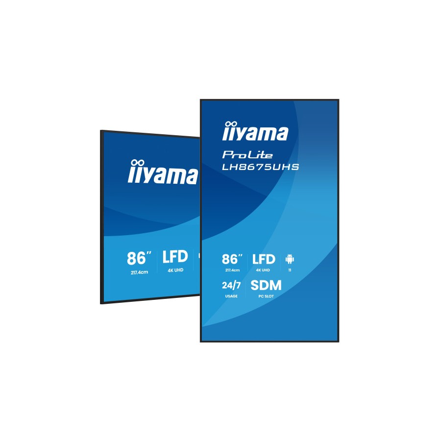 31130-MONITOR TACTIL IIYAMA 86" 3840X2160, UHD VA, 500CD/M2, HORIZ VERT,FAILOVER, MM 2X 10W, HDMI 3X, DP, DP-OUT, USB 2. 31130-MONITOR TACTIL IIYAMA 86" 3840X2160, UHD VA, 500CD/M2, HORIZ VERT,FAILOVER, MM 2X 10W, HDMI 3X, DP, DP-OUT, USB 2.
