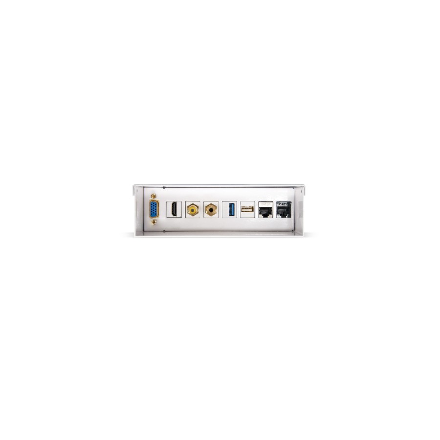 31179-Nanocable Caja de conexiones multimedia de pared VGA+HDMI+JACK3.5+RCA+2xUSB+2xRJ45, Blanco 31179-Nanocable Caja de conexiones multimedia de pared VGA+HDMI+JACK3.5+RCA+2xUSB+2xRJ45, Blanco