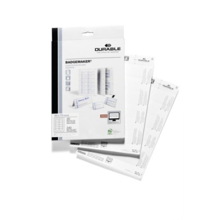 31219-Durable Etiquetas BadgemakerR para portanombres 40 x 75 mm