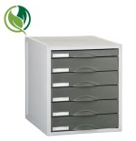 31277-MODULO ARCHISYSTEM DE 6 CAJONES 356X316X362 MM GRAFITO ARCHIVO 2000 8206C GF