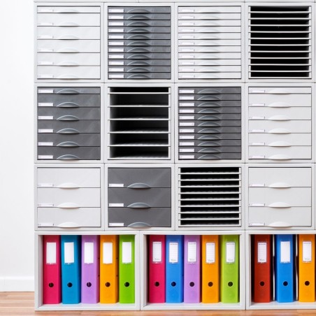 31278-MODULO ARCHISYSTEM DE 6 CAJONES 356X316X362 MM GRAFITO ARCHIVO 2000 8206C GF