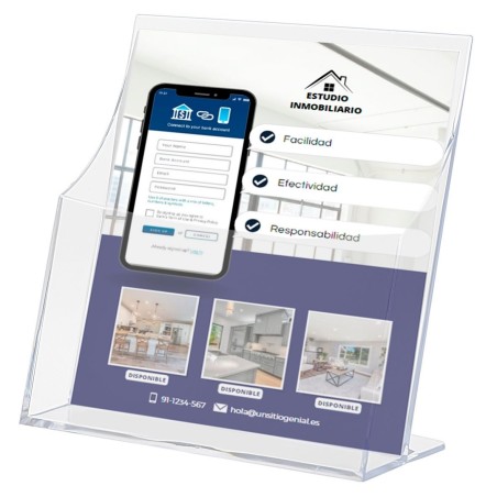 31288-Archivo 2000 6143 CS TP bandeja de escritorio/organizador Transparente