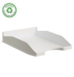 31474-BANDEJA APILABLE ECOGREEN 100% RECICLADO Y RECICLABLE BLANCO PASTEL 345X255X60 MM ARCHIVO 2000 742 BL PS
