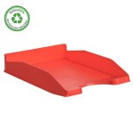 31476-BANDEJA APILABLE ECOGREEN 100% RECICLADO Y RECICLABLE ROJO 345X255X60 MM ARCHIVO 2000 742 RJ