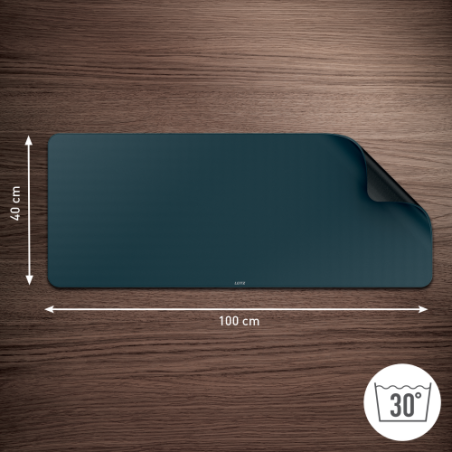 31915-ALFOMBRILLA DE SOBREMESA XL 100 X 40 CM, GRIS TERCIOPELO LEITZ 53840089