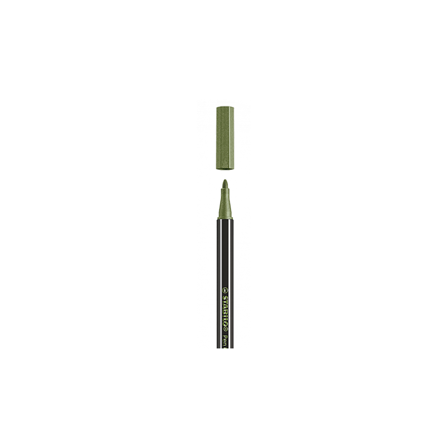 3192-ROTULADOR PUNTA 1,4 MM PEN 68 METALLIC VERDE HOJA STABILO 68/843