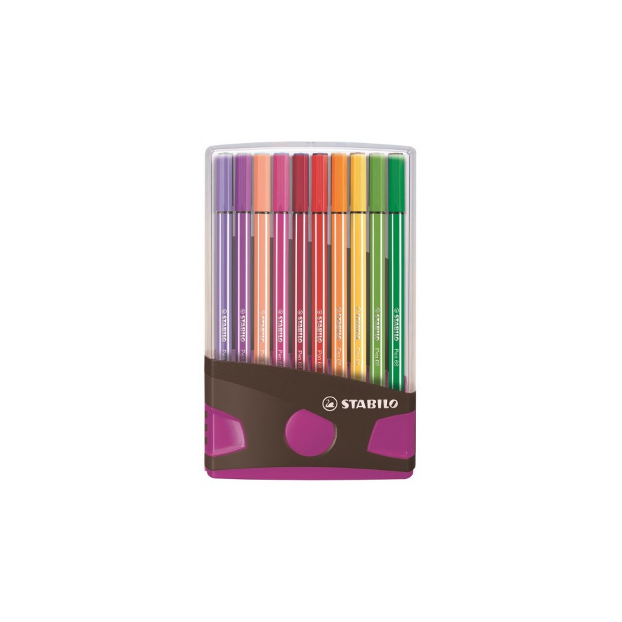 3195-CAJA 20 ROTULADORES PEN 68 COLORPARADE PUNTA 1 MM ANTRACITA/ROSA STABILO 6820-04-03 3195-CAJA 20 ROTULADORES PEN 68 COLORPARADE PUNTA 1 MM ANTRACITA/ROSA STABILO 6820-04-03