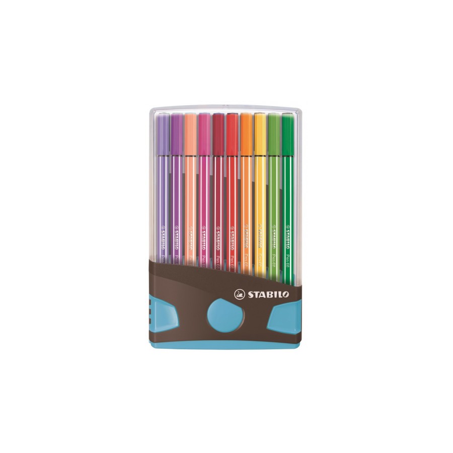 3196-CAJA 20 ROTULADORES PEN 68 COLORPARADE PUNTA 1 MM ANTRACITA/AZUL STABILO 6820-04-04 3196-CAJA 20 ROTULADORES PEN 68 COLORPARADE PUNTA 1 MM ANTRACITA/AZUL STABILO 6820-04-04