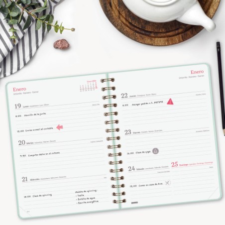 32018-AGENDA 2026 TRENDY ALMA E10 155X212MM SEMANA VISTA HORIZONTAL MENTA FINOCAM 762020326