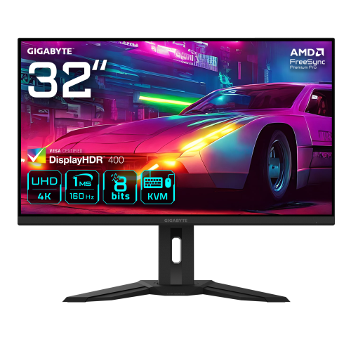 32058-GIGABYTE M32UP 31.5" Monitor de juego UHD - 3840 x 2160, 160 Hz, 1 ms, 350 cd/m2, AMD FreeSync Premium Pro, Displa