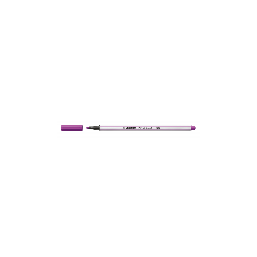 3208-ROTULADOR PUNTA FIBRA PINCEL PEN 68 BRUSH LILA STABILO 568/58