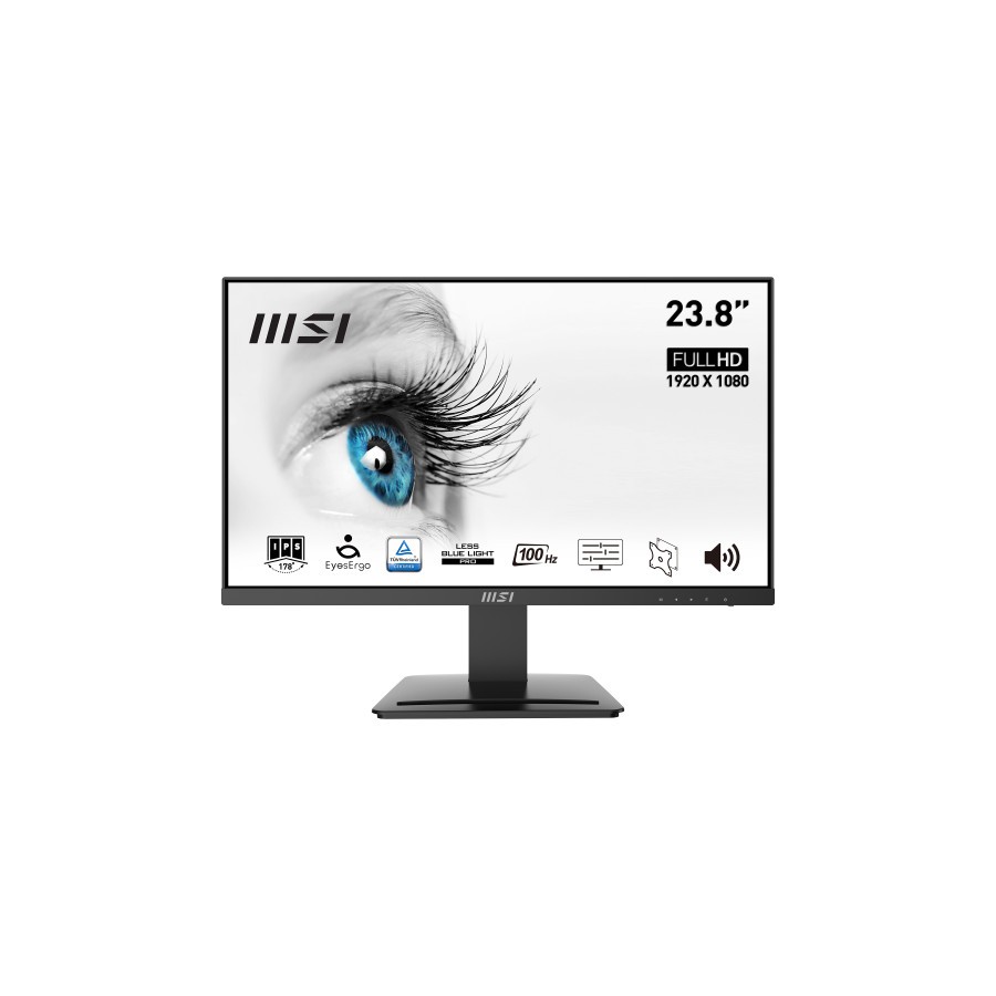 32097-MSI Pro MP243X pantalla para PC 60,5 cm (23.8") 1920 x 1080 Pixeles Full HD Negro 32097-MSI Pro MP243X pantalla para PC 60,5 cm (23.8") 1920 x 1080 Pixeles Full HD Negro