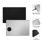 32135-SUBBLIM Alfombrilla con cargador Inalambrico Mousepad Wireless Charger Aluminum Silver 10W
