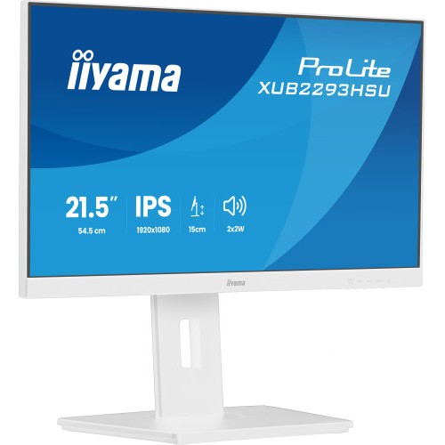 32178-MONITOR IYAMA PROLITE, 21,5 PULAGADS, 54,5 CM, IPS PANEL TECHNOLOGY LED, 1920X1080, 100 HZ, MATE BLANCA