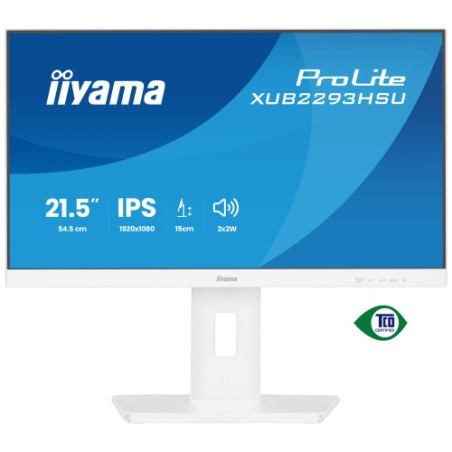 32179-MONITOR IYAMA PROLITE, 21,5 PULAGADS, 54,5 CM, IPS PANEL TECHNOLOGY LED, 1920X1080, 100 HZ, MATE BLANCA