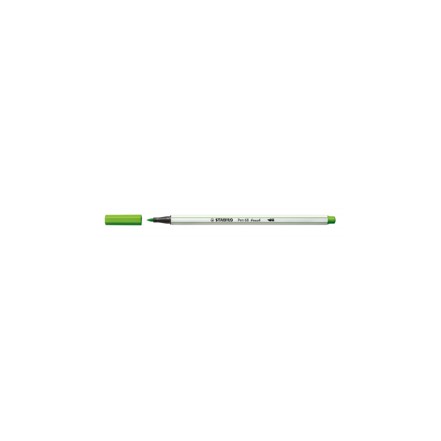 3220-ROTULADOR PUNTA FIBRA PINCEL PEN 68 BRUSH VERDE HOJA STABILO 568/43