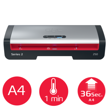 32246-PLASTIFICADORA MODELO 250 DIN A4 COLOR PLATA GBC 4410070EU