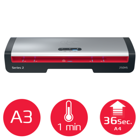 32248-PLASTIFICADORA MODELO 250HS DIN A3 COLOR PLATA GBC 4410071EU