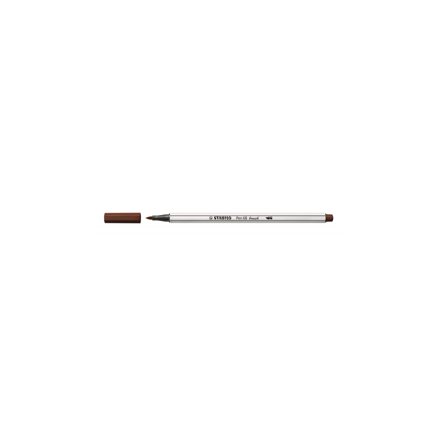 3230-ROTULADOR PUNTA FIBRA PINCEL PEN 68 BRUSH MARRON STABILO 568/45