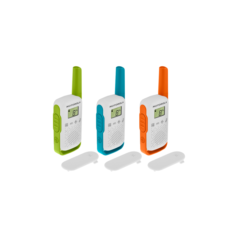 32303-PACK 3 WALKIE TALKIE T42 VERDE/AZUL/NARANJA T42 MOTOROLA 59T42TRIPLEPACK 32303-PACK 3 WALKIE TALKIE T42 VERDE/AZUL/NARANJA T42 MOTOROLA 59T42TRIPLEPACK