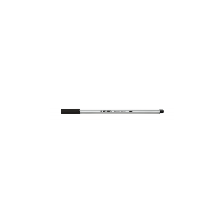 3234-ROTULADOR PUNTA FIBRA PINCEL PEN 68 BRUSH NEGRO STABILO 568/46
