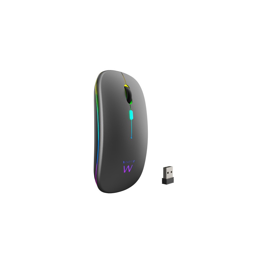 32432-EWENT RATON INALAMBRICO RECARGABLE DUAL CONEXION BLUETOOTH/WIFI, RGB 32432-EWENT RATON INALAMBRICO RECARGABLE DUAL CONEXION BLUETOOTH/WIFI, RGB