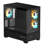 32489-GIGABYTE C201 PANORAMIC Caja de PC - Torre Media, m-ATX, soporte para radiador de 360 mm, 3 ventiladores preinstal
