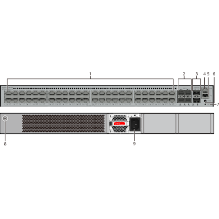 32666-HUAWEI S5735-L48PN4XE-A-V2 (48*10M/100M/1G/2.5GE BASE-T PORTS, 4*10GE SFP+ PORTS, 2*12GE STACK PORTS, POE+, 828W P