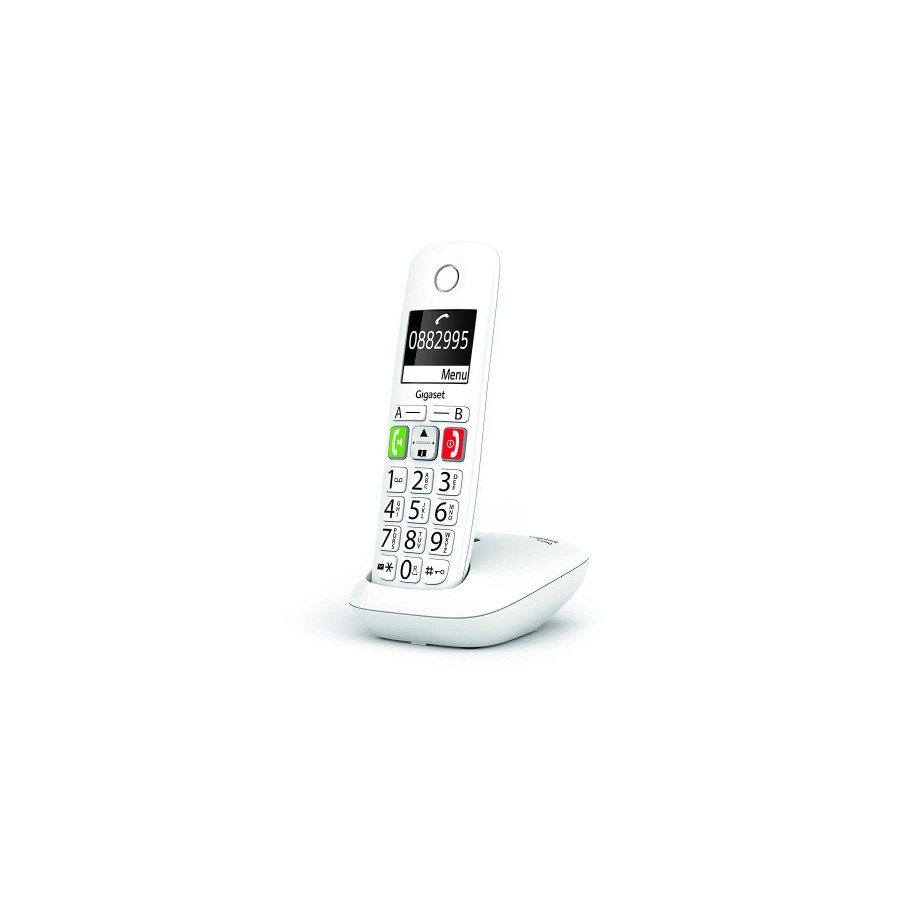 3282-Gigaset E290 Telefono DECT/analogico Identificador de llamadas Blanco