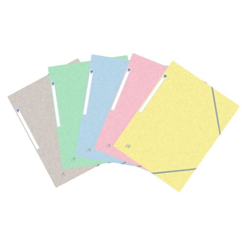 32873-CARPETA DE GOMAS CON SOLAPAS TOP FILE+ TB A4+ - SURTIDO PASTEL OXFORD 400117805
