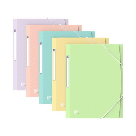 32875-CARPETA DE GOMAS CON SOLAPAS OXFORD URBAN TP A4+ - SURTIDO PASTEL OXFORD 400187619