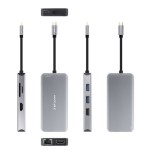 32884-NANOCABLE HUB USB-C 3XUSB-A+2XHDMI+RJ45+TF+SD+USB-C PD 100W