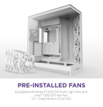 33050-CAJA NZXT H9 FLOW (2025) DUAL-CHAMBER MID-TOWER CASE - ALL WHITE