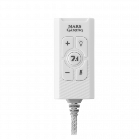 33081-Mars Gaming MSC2W Tarjeta de Sonido Externa 7.1 USB Blanca