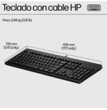 33238-HP Teclado con cable USB 125 G2