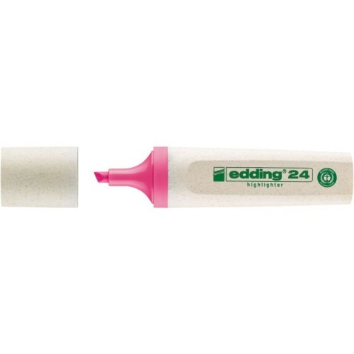 33396-MARCADOR FLUORESCENTE ECOLINE 24 COLOR ROSA EDDING 24-009