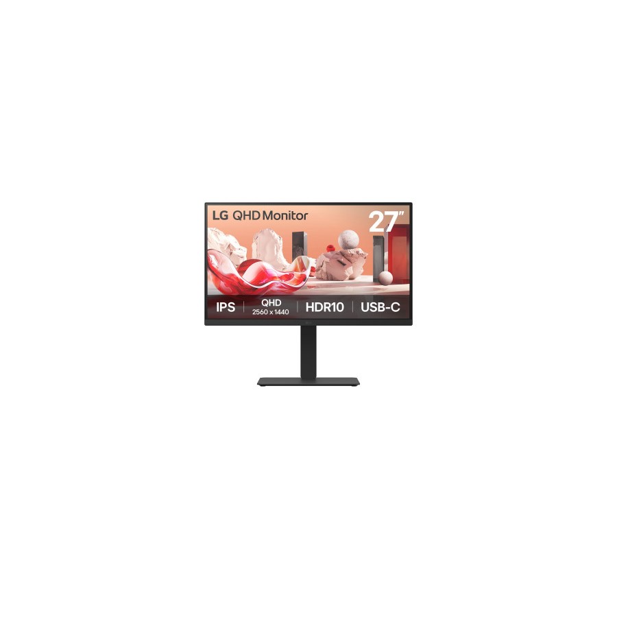 33402-MONITOR LG, 27 PULGADAS, 27BA75QB-B.AEU, 68,6 CM, 2560 X 1440 PIXELES, WIDE QUAD HD, LED, 5 MS, NEGRO