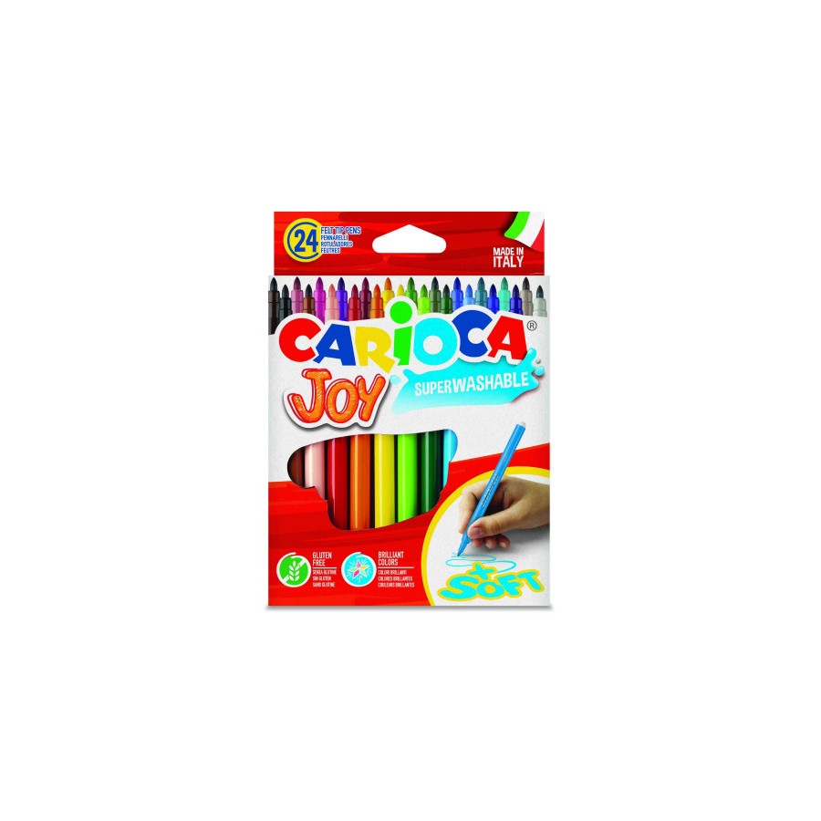 3342-CAJA 24 ROTULADORES COLORES JOY CARIOCA 40615 3342-CAJA 24 ROTULADORES COLORES JOY CARIOCA 40615