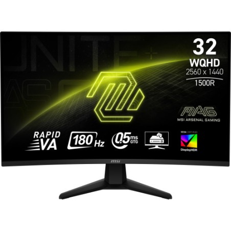 33730-MSI MAG 32CQ6F pantalla para PC 80 cm (31.5") 2560 x 1440 Pixeles Wide Quad HD Negro
