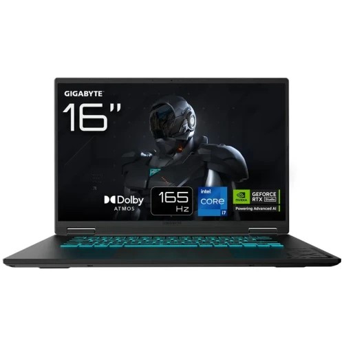 33794-GIGABYTE Gaming A16 CVH Portatil - 16" 165Hz WUXGA, Intel Core i7-13620H, NVIDIA RTX 5060, 32GB DDR5 5200MHz, 1 x