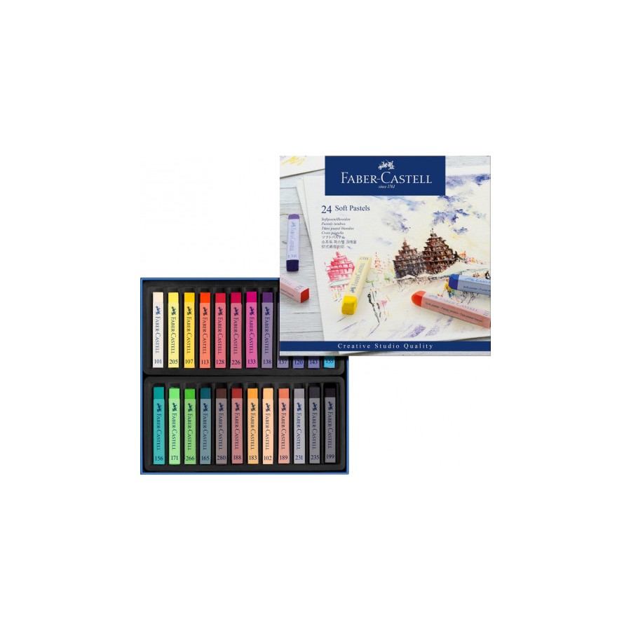 3380-ESTUCHE 24 BARRAS SOFT PASTEL FABER CASTELL 128324 3380-ESTUCHE 24 BARRAS SOFT PASTEL FABER CASTELL 128324