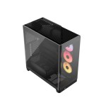 33824-Corsair 4500X LX-R RGB Tempered Glass Mid-Tower, Black Midi Tower Negro