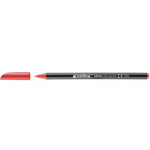 3413-ROTULADOR PUNTA FINA 1200 ROJO EDDING 1200-02