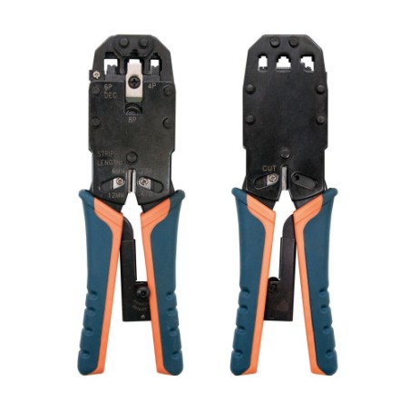 34303-Nanocable 10.31.0102 crimpadora Herramienta para prensar Negro, Naranja